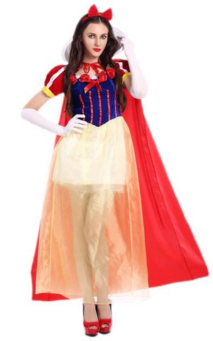 F1677 Sexy Adult White Fancy Dress Fashion Princess Costume For Women